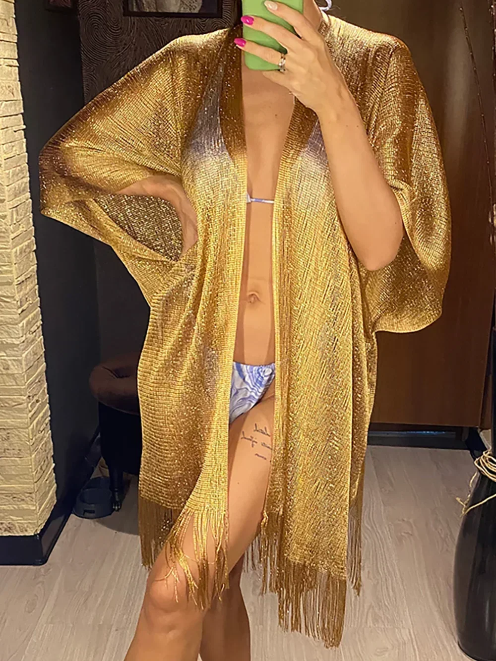 Tassel Gold Bikini Cover Up Se - Cover Up Kaftan recensie en prijs
