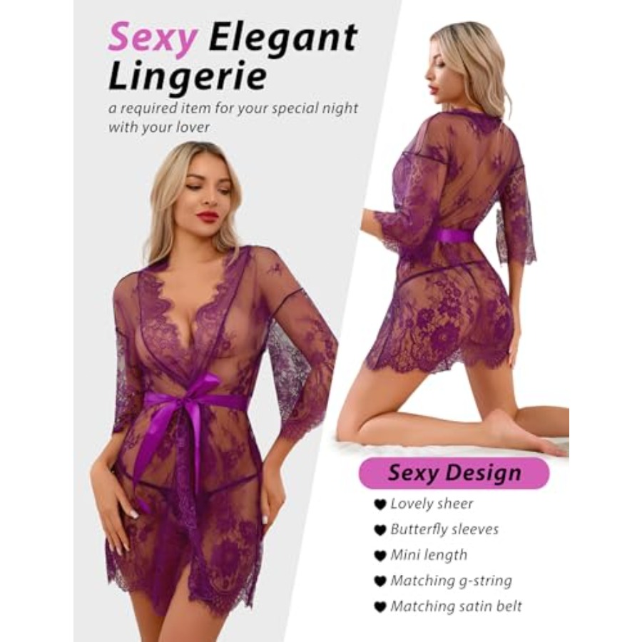 Narcisse Women's Floral Lace K - Kimono Sheer Floral recensie en prijs
